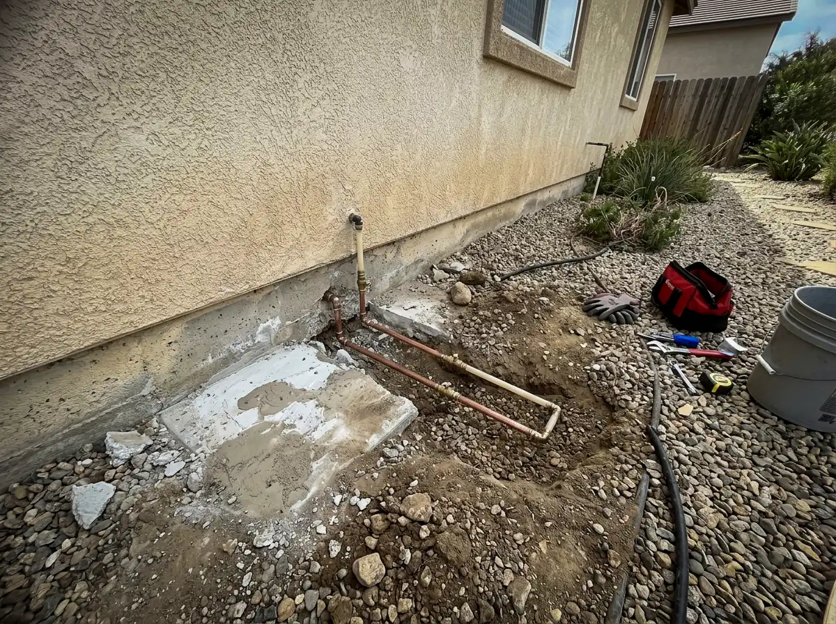 Slab leak repair job proof